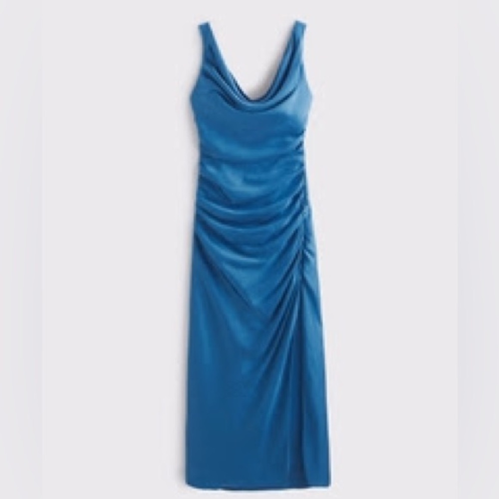 BRAND NEW Abercrombie & Fitch Cowl Neck Draped Maxi Dress